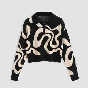 Everyday Illusion Psychedelic Swirl Pullover Sweater Size S from Cider